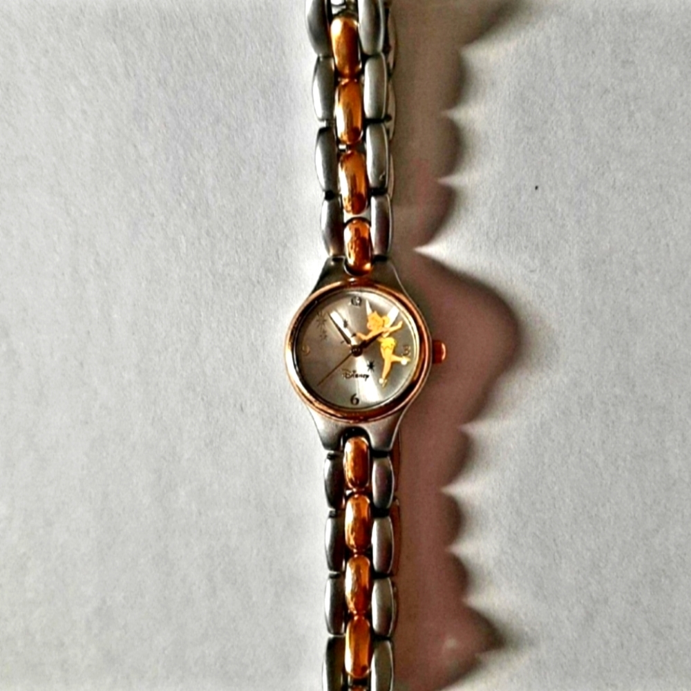 Disney Tinkerbell two tone ladies watch